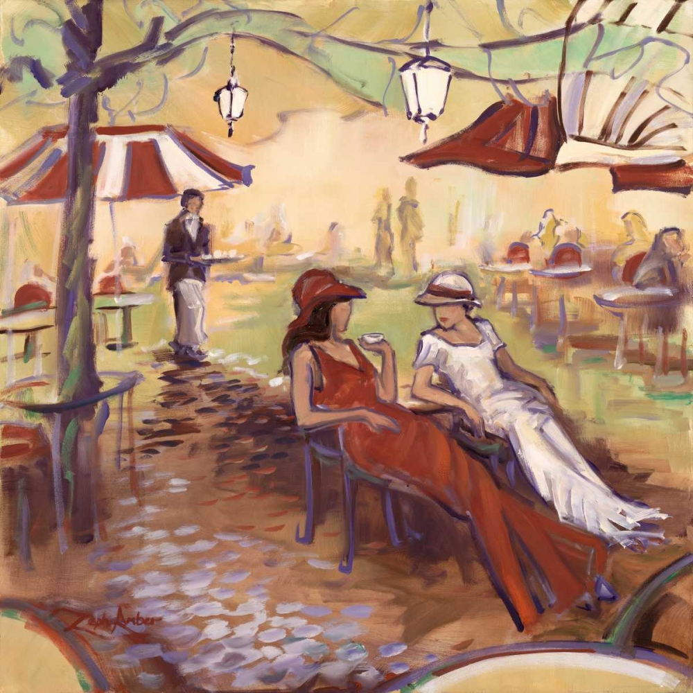 Afternoon T├¬te-├á-t├¬te art print by Zeph Amber for $57.95 CAD