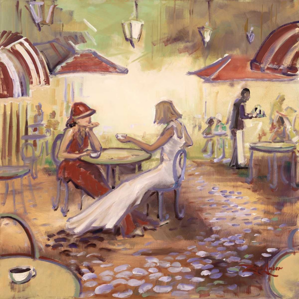 Afternoon At The Cafe art print by Zeph Amber for $57.95 CAD