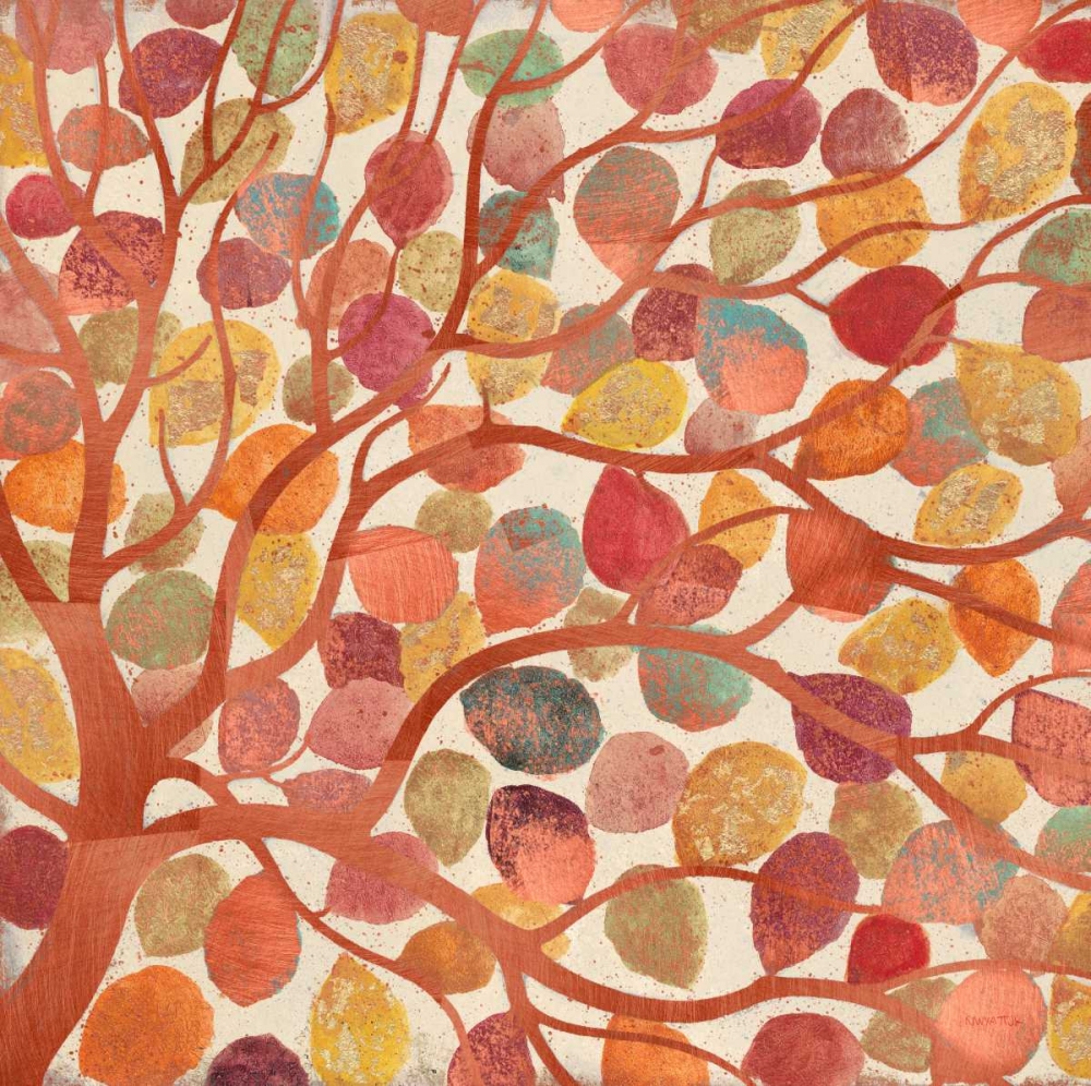 Shimmering Copper Leaves art print by Norman Jr. Wyatt for $57.95 CAD