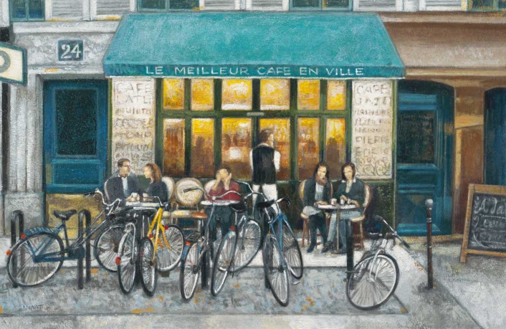 Cafe Impressions 3 art print by Norman Jr. Wyatt for $57.95 CAD