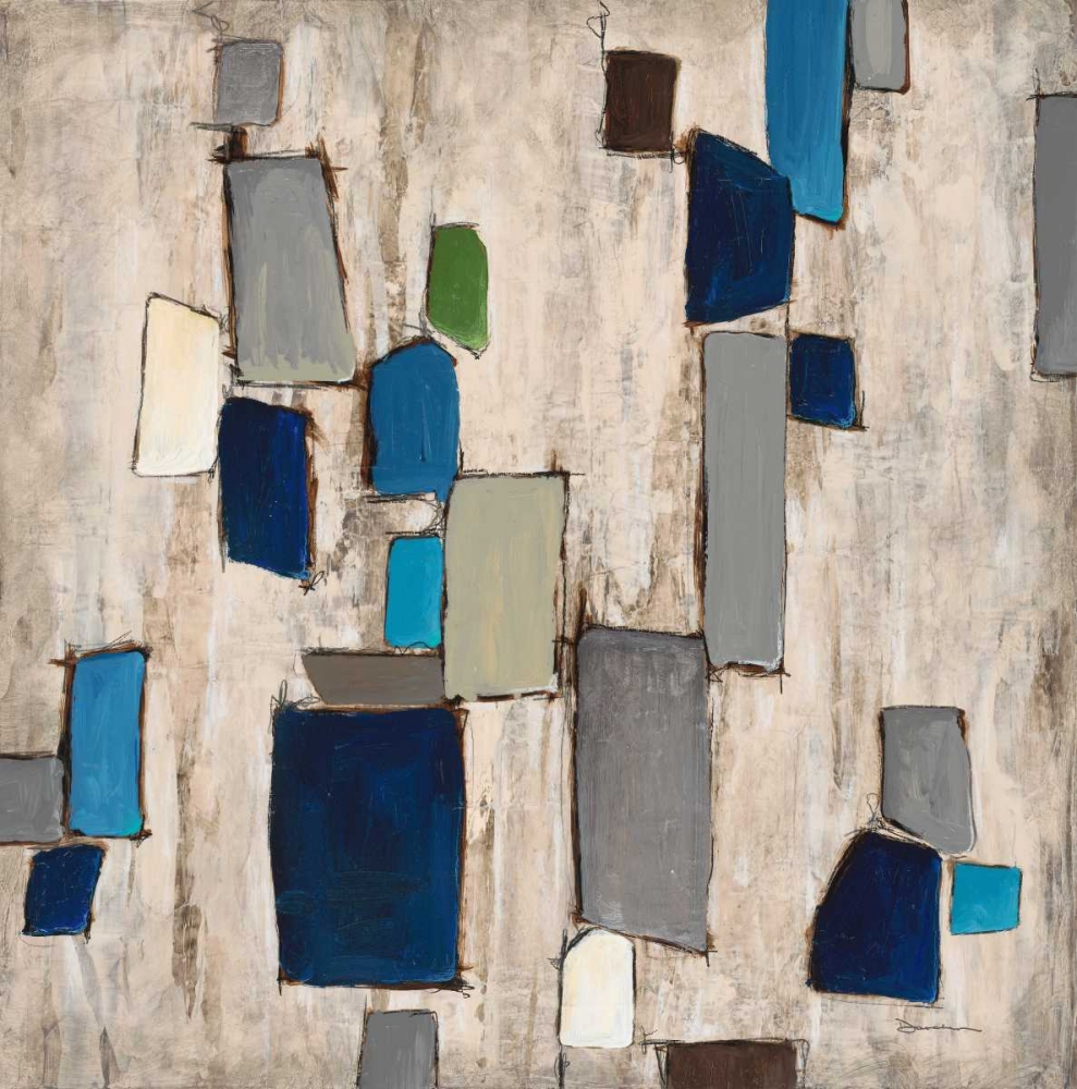 Blue Squared art print by Dennis Dascher for $57.95 CAD
