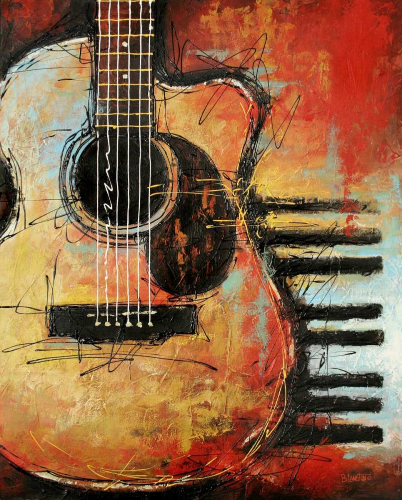 Acoustic Cutaway art print by Bruce Langton for $57.95 CAD