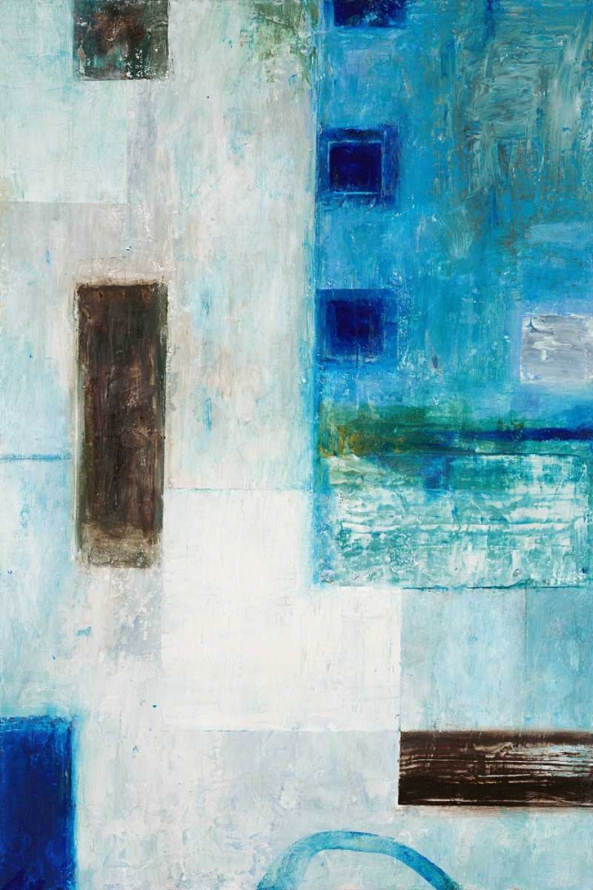 Blue City Blocks art print by Chris Mills for $57.95 CAD