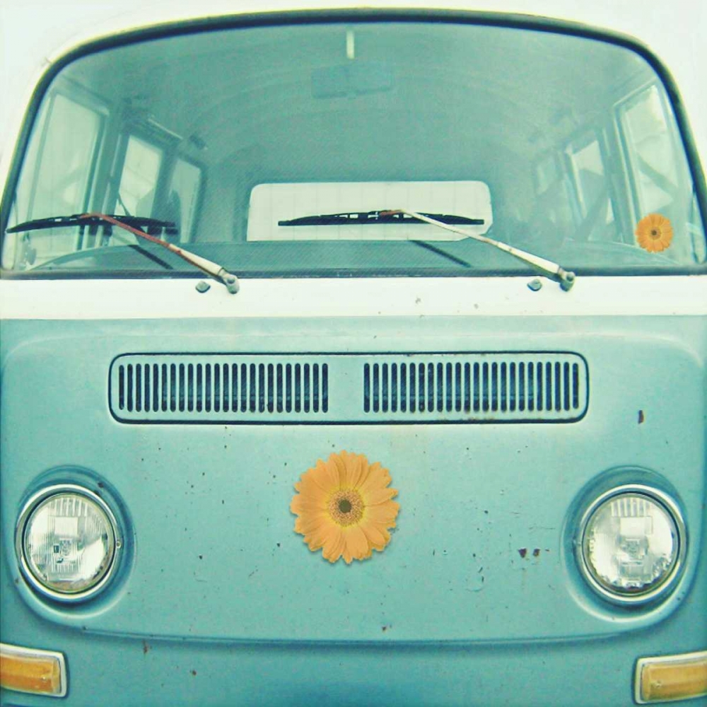 Blue VW Van art print by Vicki Dvorak for $57.95 CAD