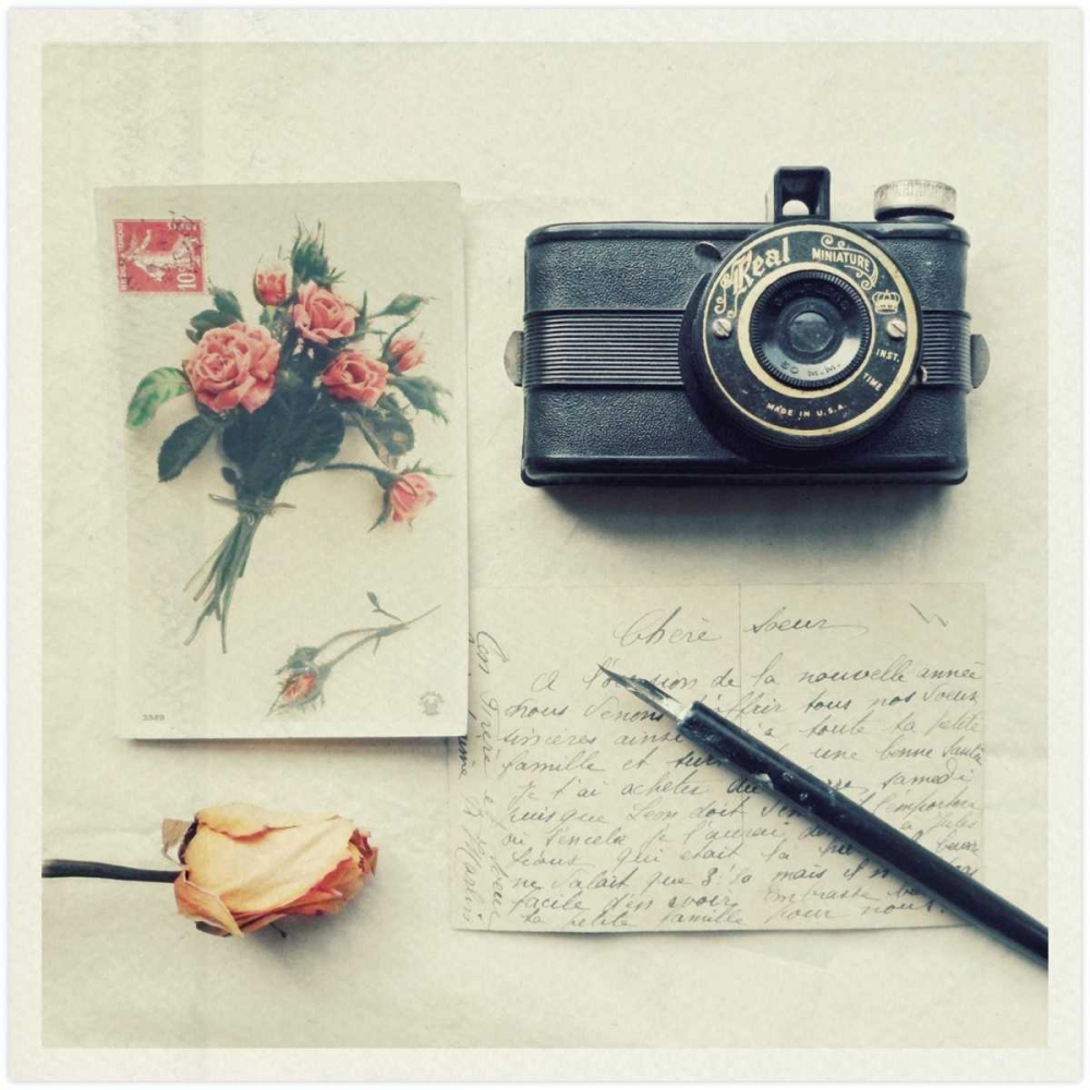 Faded Memories Cream art print by Vicki Dvorak for $57.95 CAD