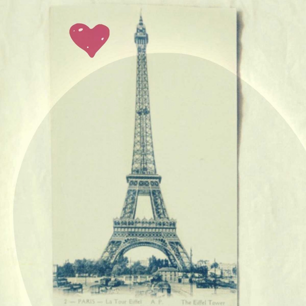 Paris Red Heart art print by Vicki Dvorak for $57.95 CAD