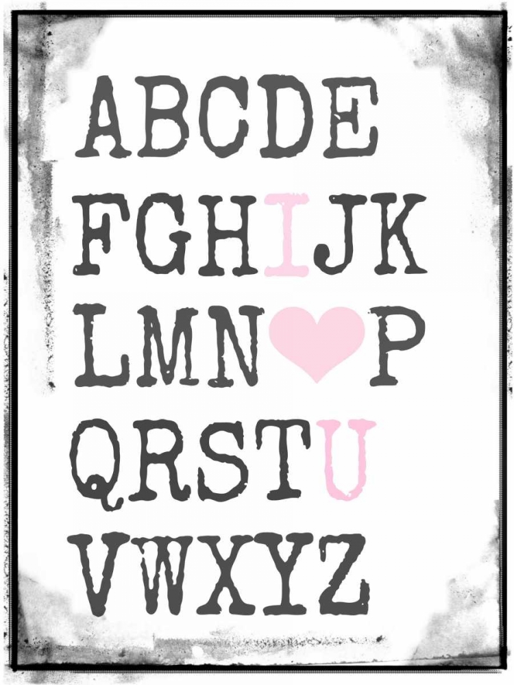 Alphabet Love art print by Vicki Dvorak for $57.95 CAD