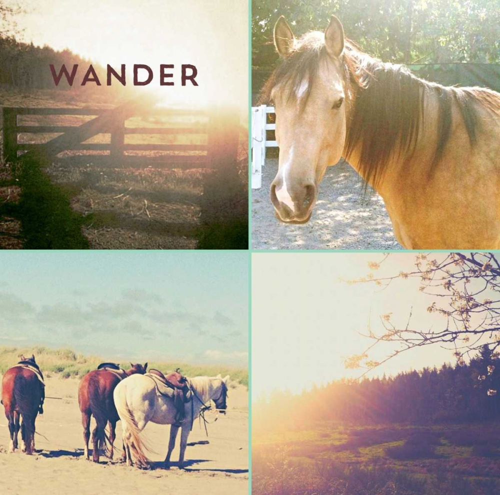 Horses And Sunburst WANDER art print by Vicki Dvorak for $57.95 CAD