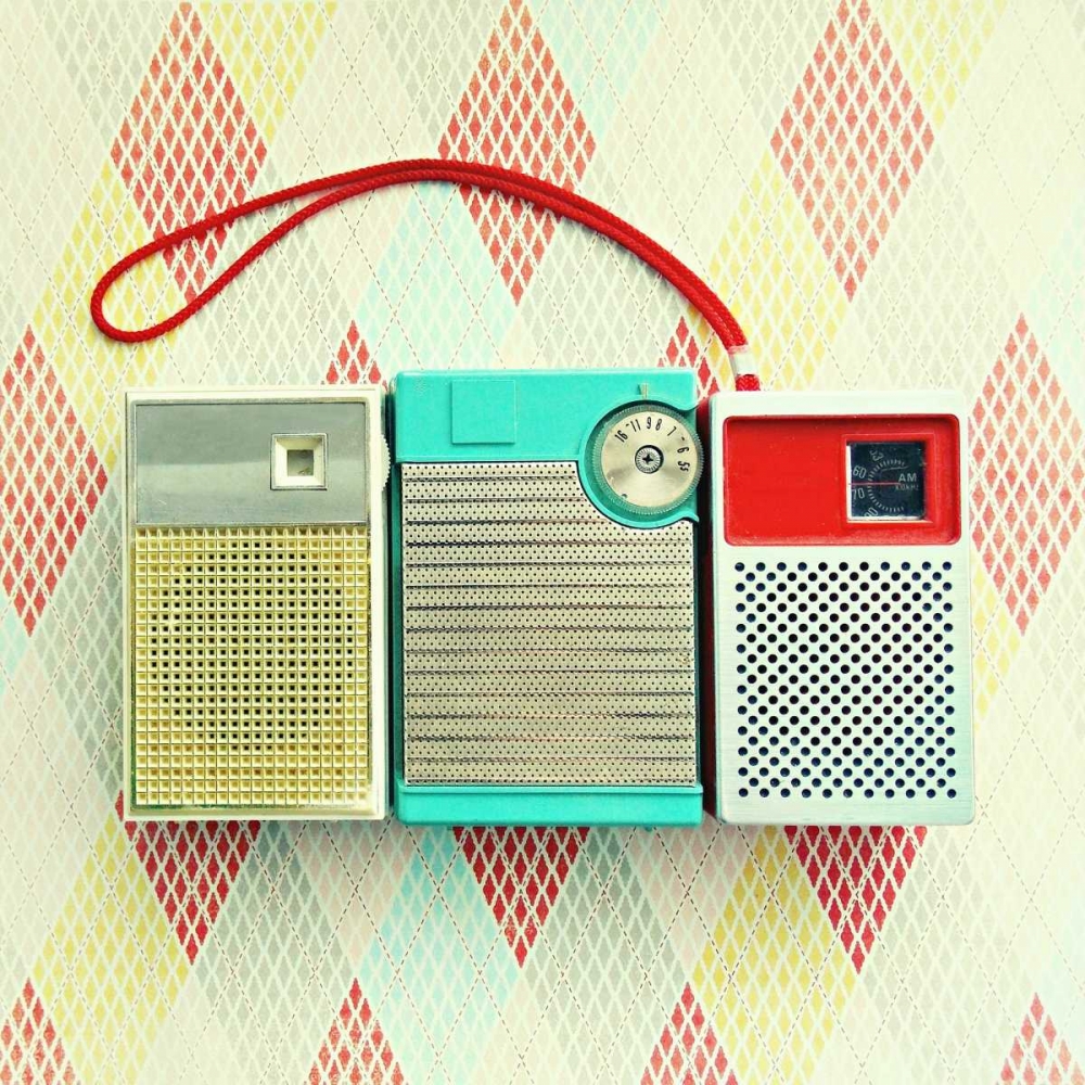 Vintage Transistor Radio Trio art print by Vicki Dvorak for $57.95 CAD