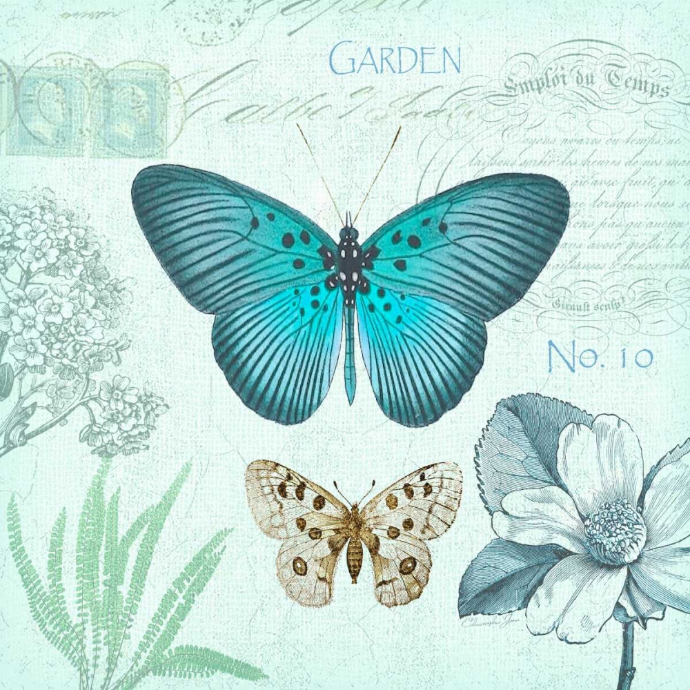 Butterflies and Botanical 2 art print by Christopher James for $57.95 CAD