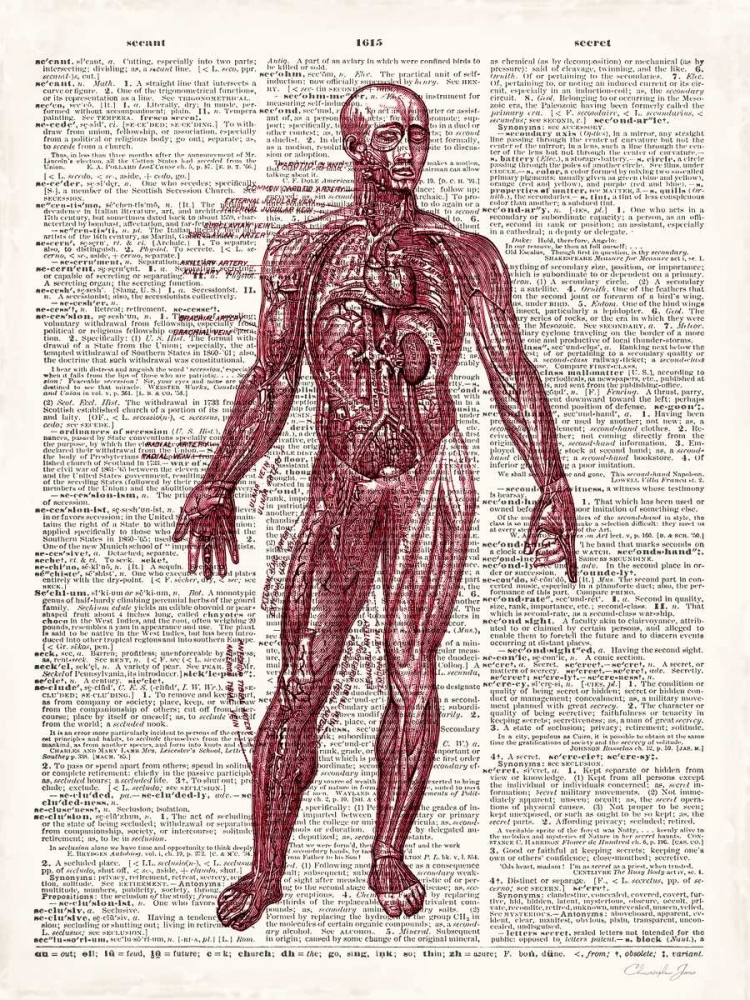 Vintage Anatomy Book art print by Christopher James for $57.95 CAD