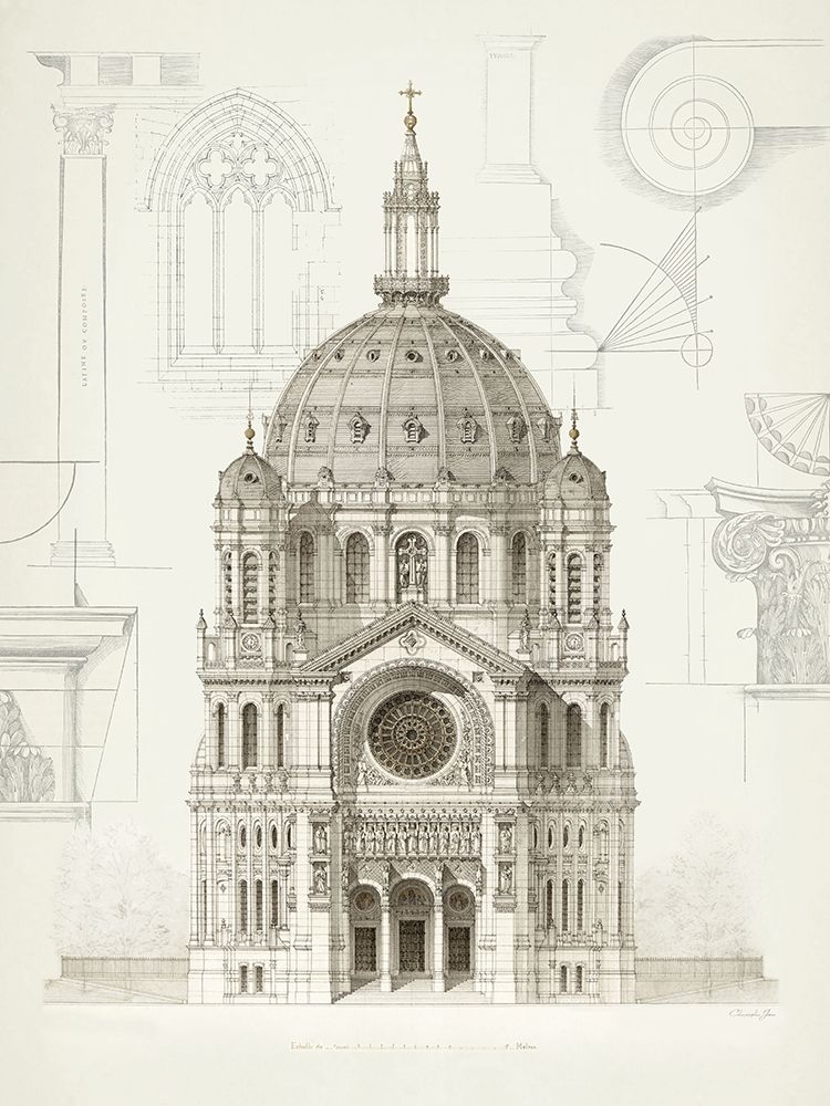 Rose Window Gothic art print by Christopher James for $57.95 CAD