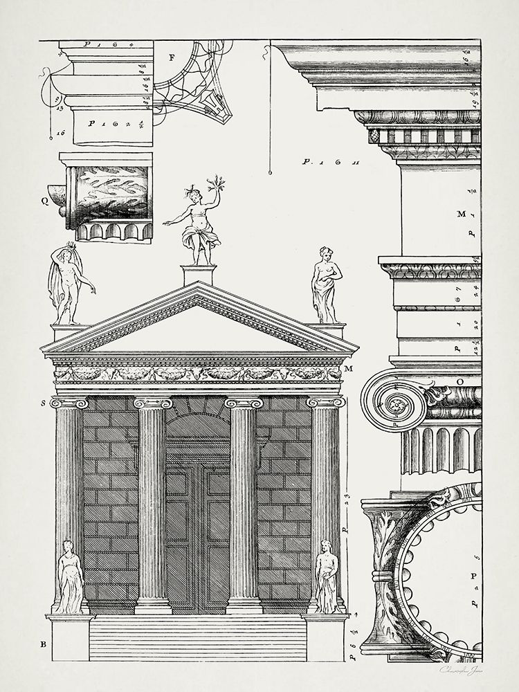 Classical Plans 1 art print by Christopher James for $57.95 CAD