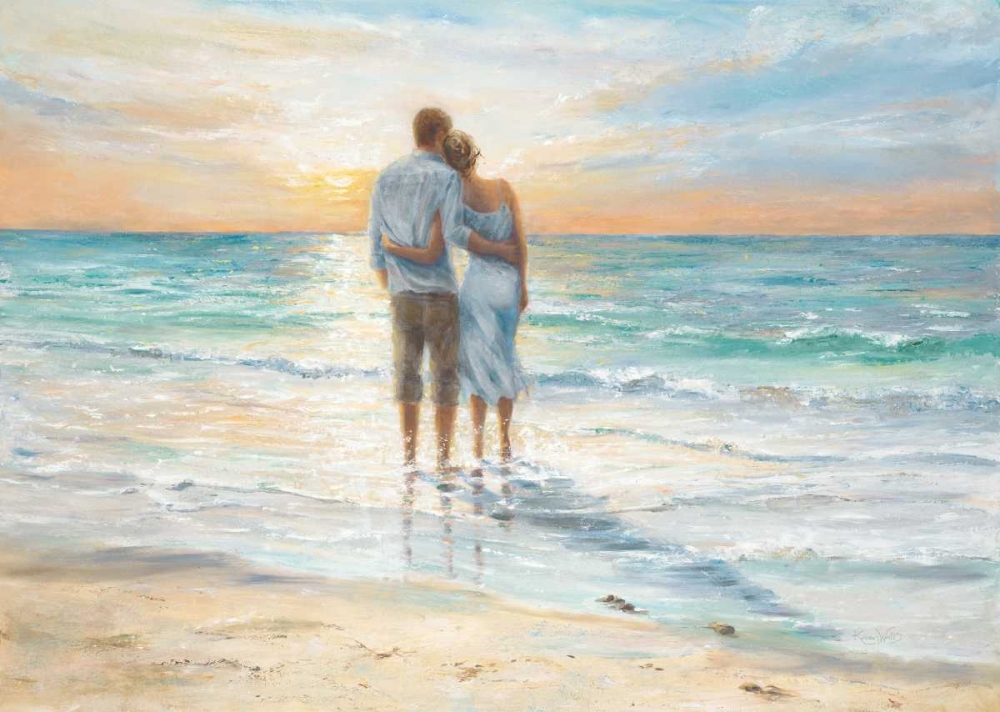 Seaside Sunset art print by Karen Wallis for $57.95 CAD