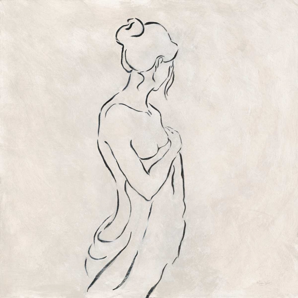 Alabaster Bather 1 art print by Karen Wallis for $57.95 CAD