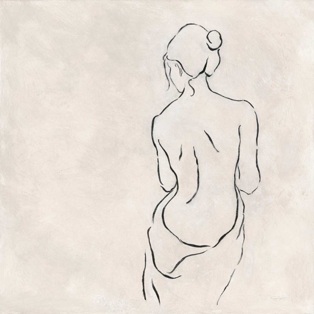 Alabaster Bather 2 art print by Karen Wallis for $57.95 CAD