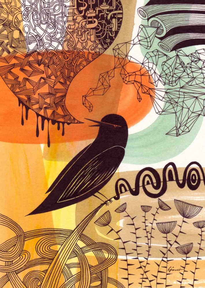 Doodle Bird 2 art print by Richard Faust for $57.95 CAD