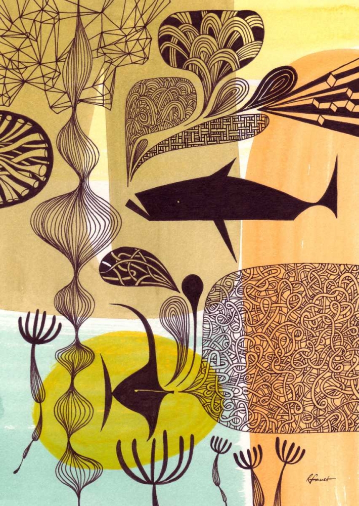 Doodle Fish art print by Richard Faust for $57.95 CAD
