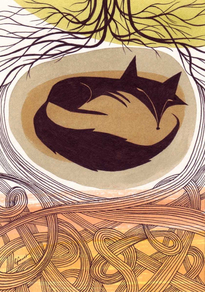 Doodle Fox art print by Richard Faust for $57.95 CAD