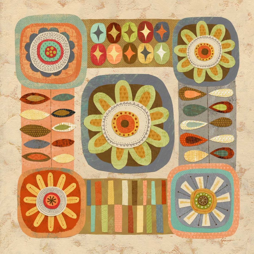 Floral Retro 2 Bloom art print by Richard Faust for $57.95 CAD