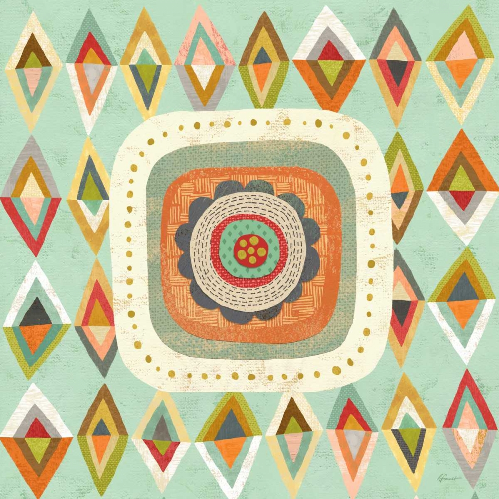 Floral Retro 3 Bloom art print by Richard Faust for $57.95 CAD