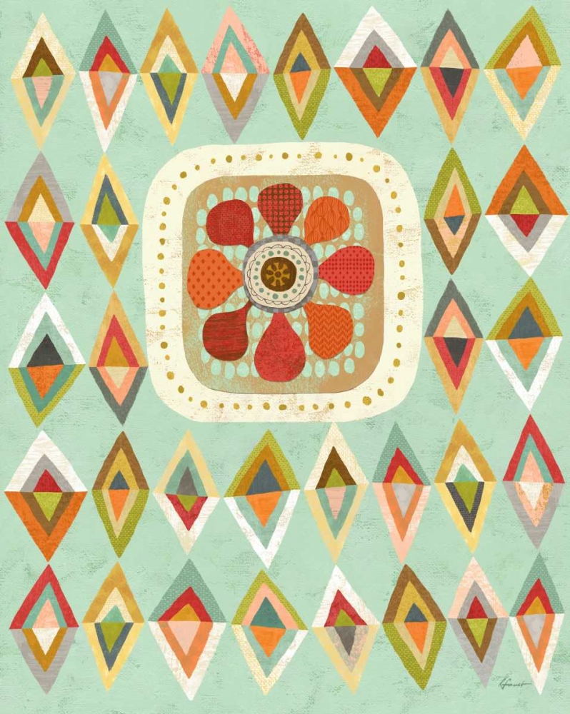 Floral Retro 3 art print by Richard Faust for $57.95 CAD