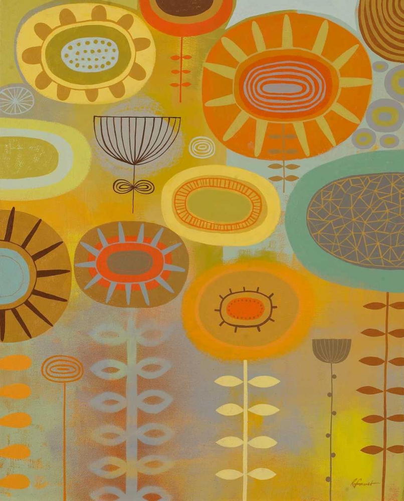 Retro Bloom 2 art print by Richard Faust for $57.95 CAD