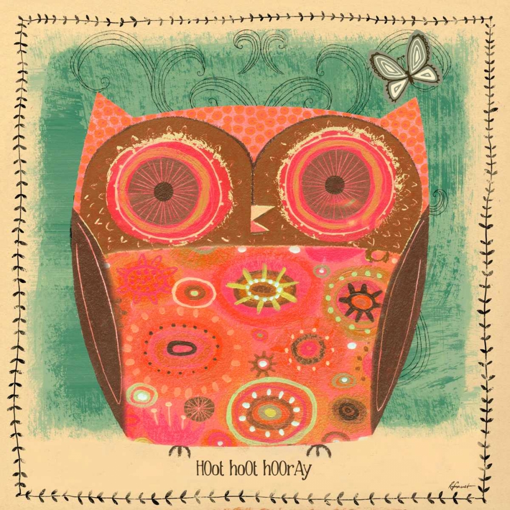 Hoot hoot Hooray art print by Richard Faust for $57.95 CAD