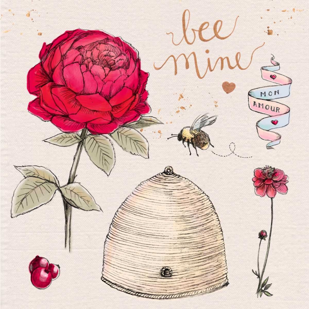 Bee Mine art print by Kerri Elliot for $57.95 CAD