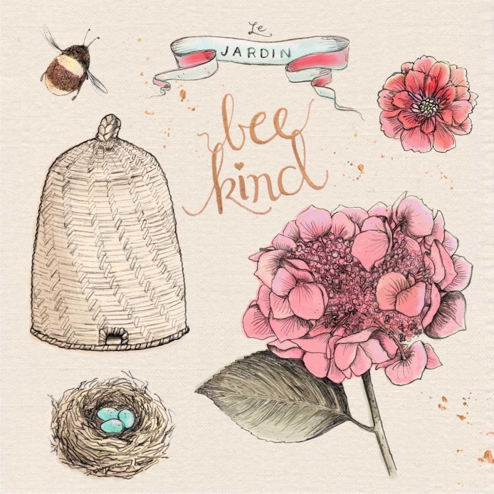 Bee Kind art print by Kerri Elliot for $57.95 CAD