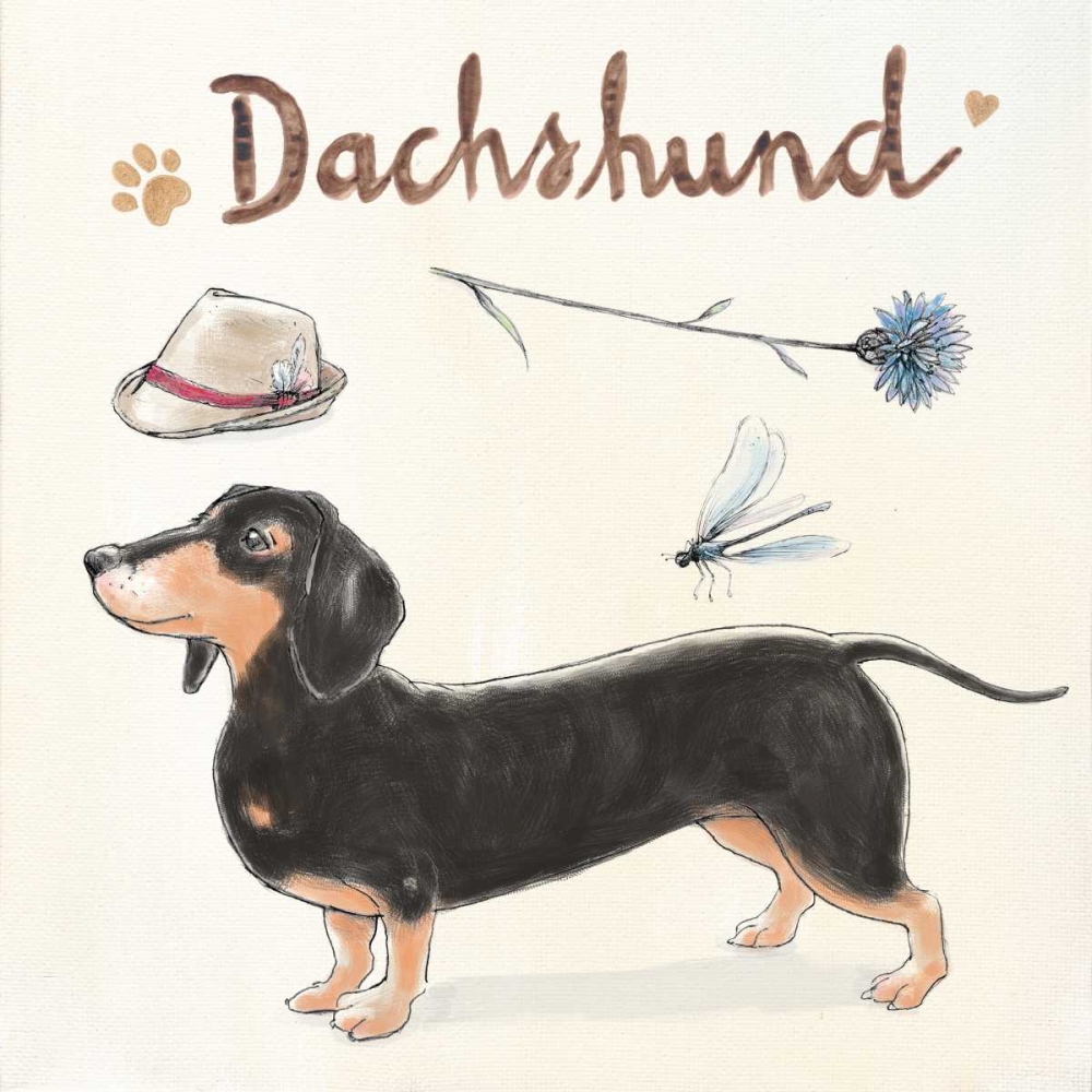 Dachshund Escapades art print by Kerri Elliot for $57.95 CAD