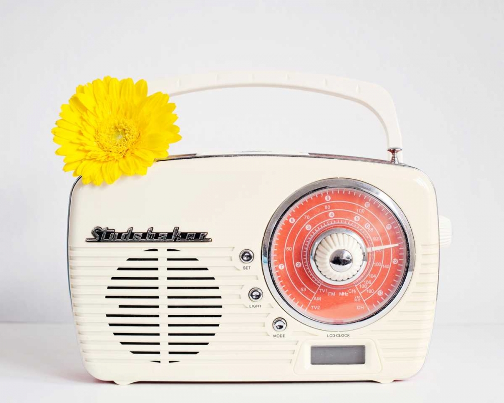 Back In Time White Radio art print by Susannah Tucker Photography for $57.95 CAD