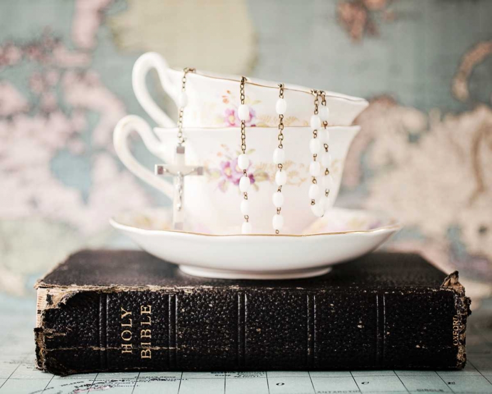 Pretty Teacup and Bible 1 art print by Susannah Tucker Photography for $57.95 CAD