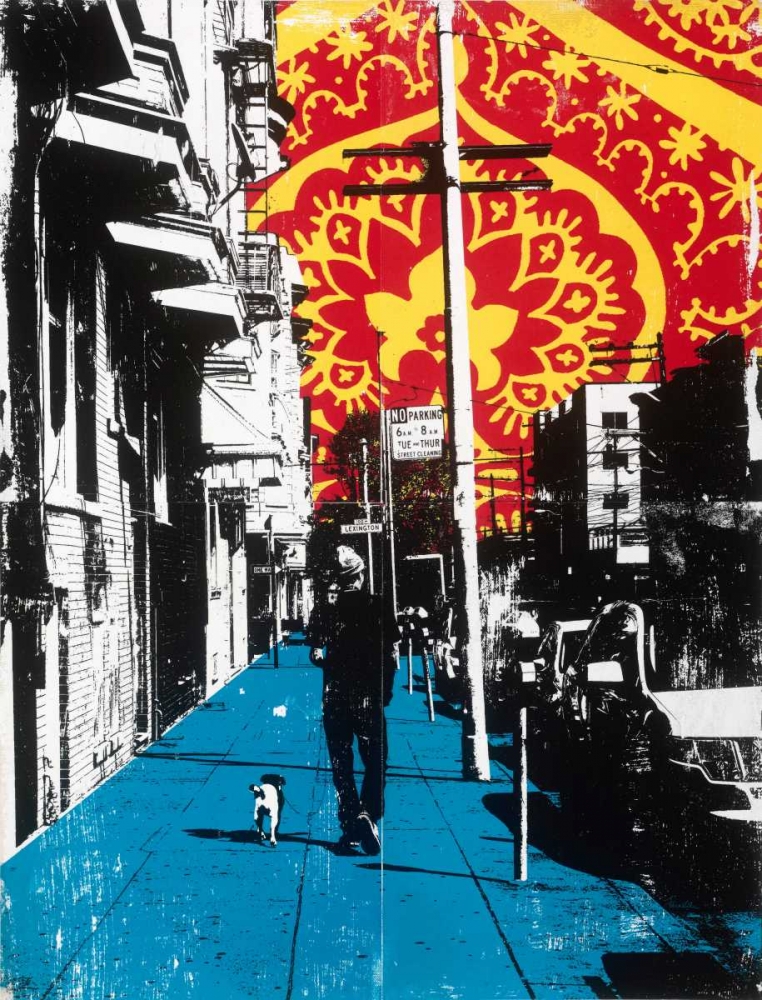 Urban Collage Sidewalk art print by Deanna Fainelli for $57.95 CAD