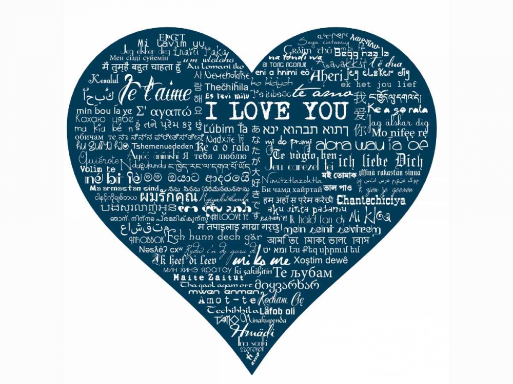 As The French Say-Blue Heart art print by Marion De Lauzun for $57.95 CAD