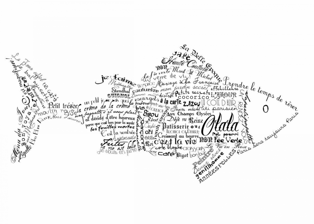As The French Say-Fish art print by Marion De Lauzun for $57.95 CAD