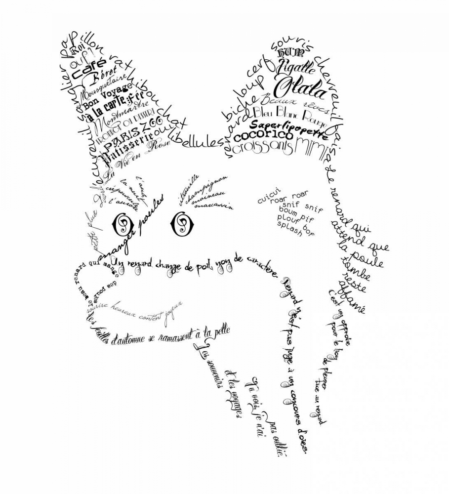French Fox art print by Marion De Lauzun for $57.95 CAD