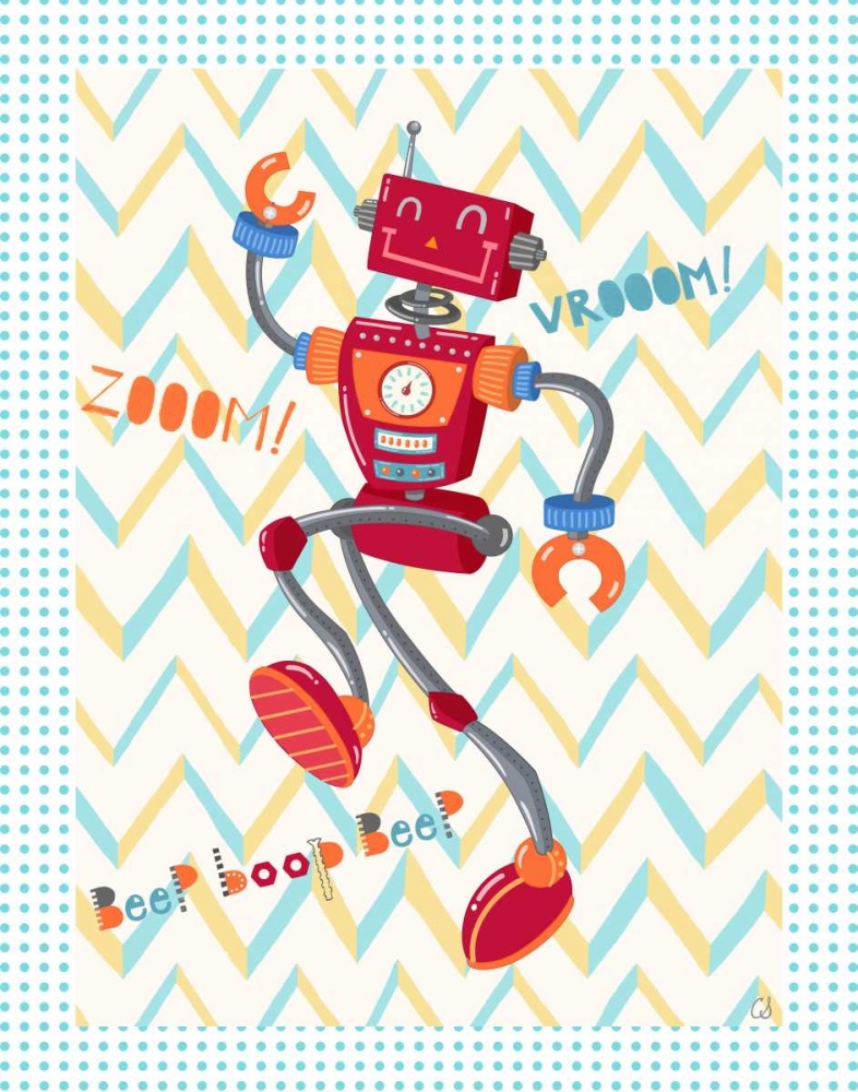 Zoom Robot art print by Christina Skapriwsky for $57.95 CAD