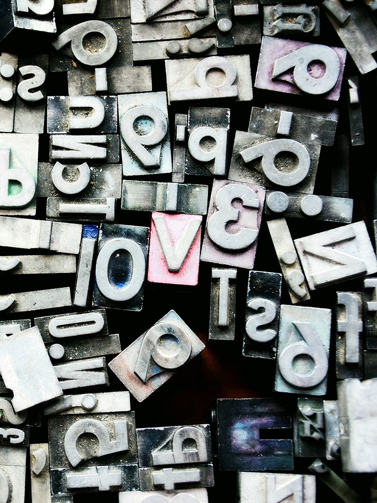 Text Block Love art print by Robin Dickinson for $57.95 CAD