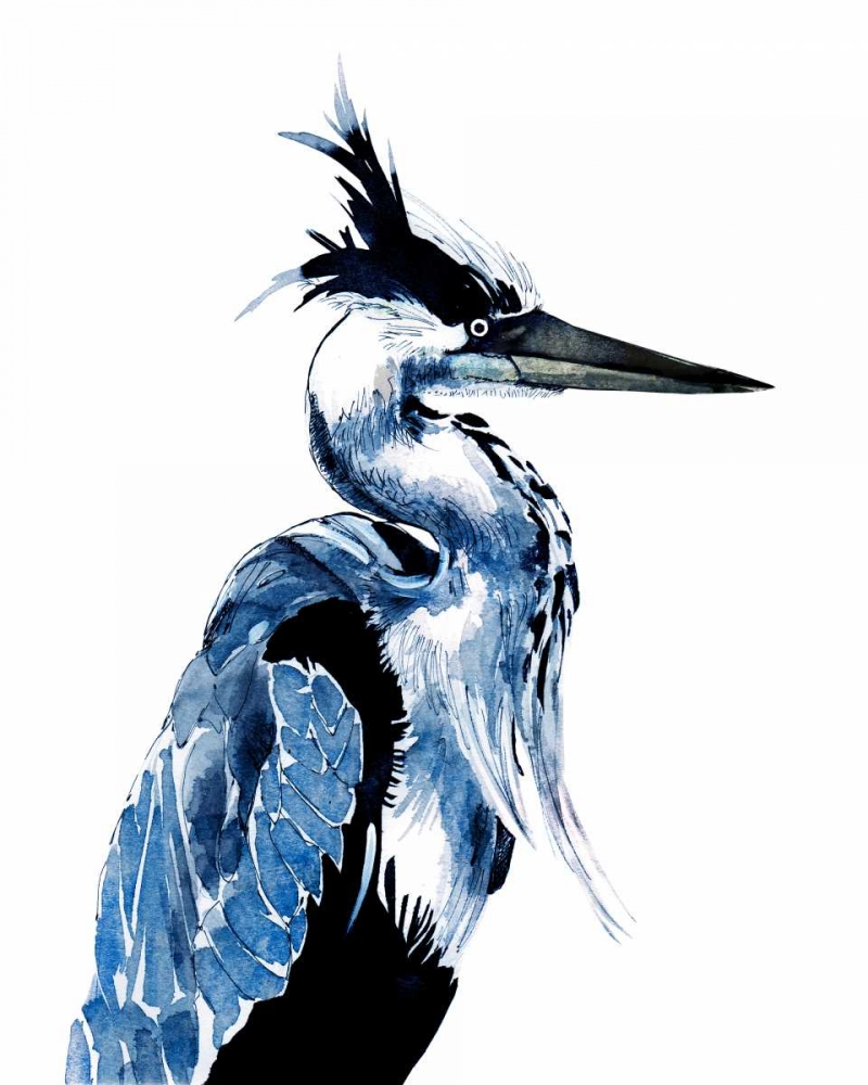 Coastal Blue Heron art print by Crystal Smith for $57.95 CAD