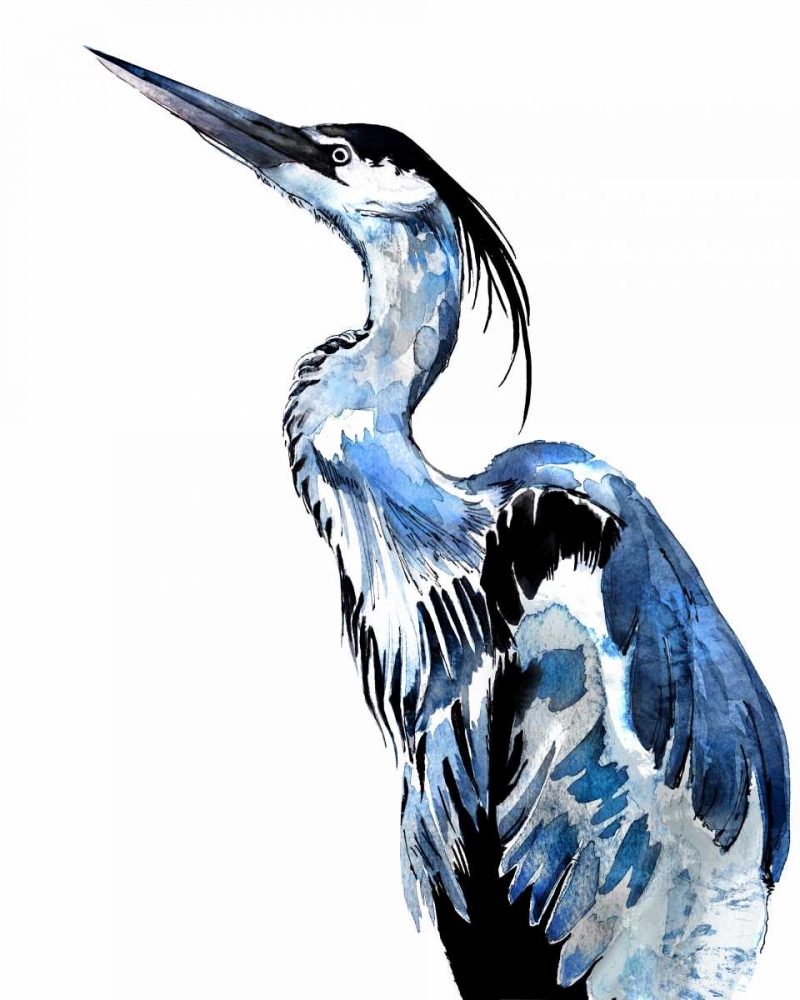 Coastal Blue Egret art print by Crystal Smith for $57.95 CAD