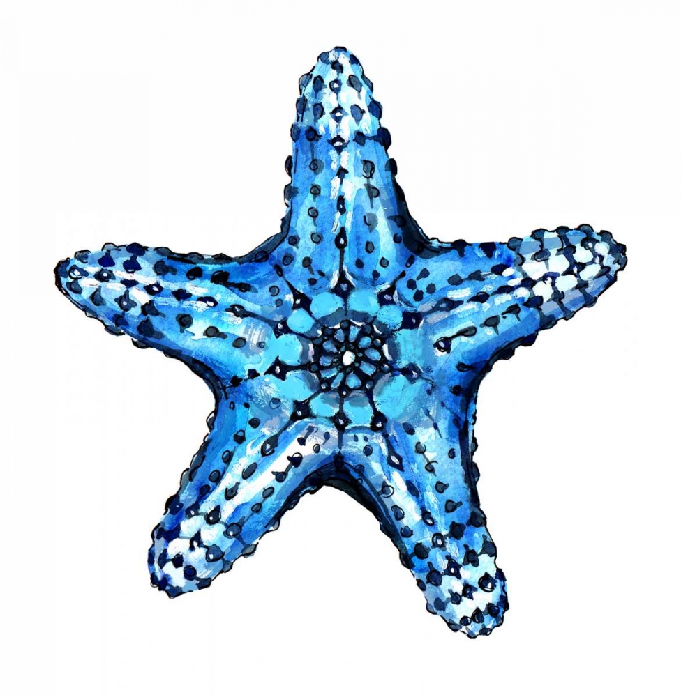 Sea Blue Starfish art print by Crystal Smith for $57.95 CAD