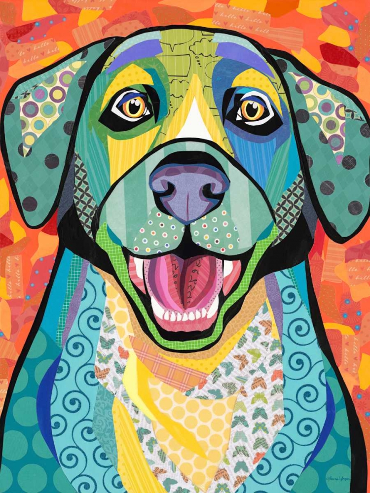 Happy Lab art print by Paper Pictures By Laura for $57.95 CAD