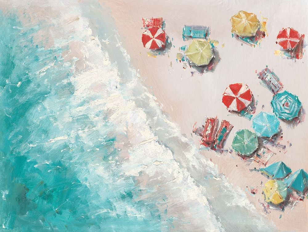 Aerial Beach art print by Key for $57.95 CAD