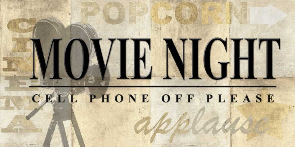 Movie Night art print by Z Studio for $57.95 CAD