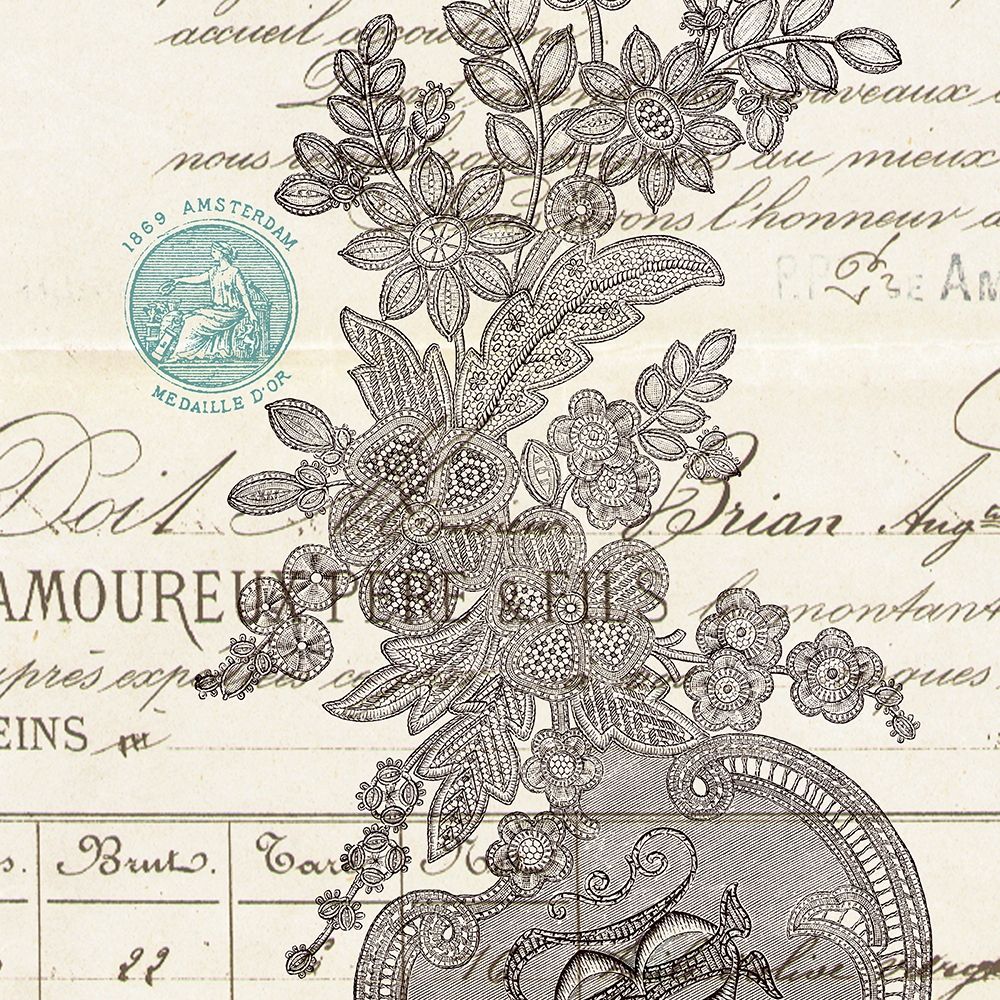 Literary Lace 3 art print by Z Studio for $57.95 CAD