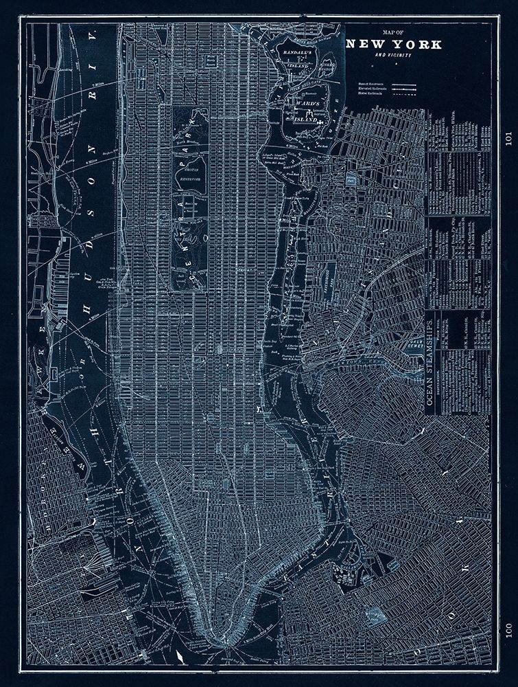 NYC Blues art print by Z Studio for $57.95 CAD