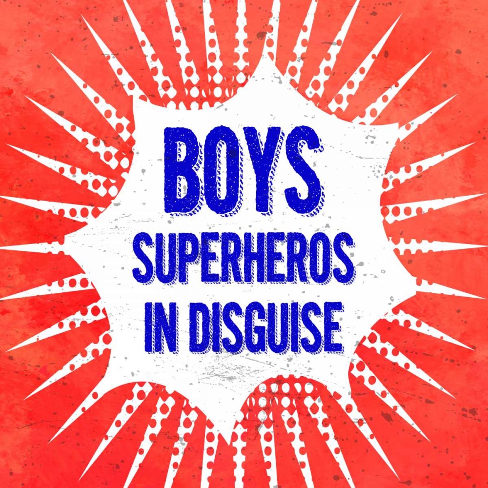 Boys, Superheros in Disguise art print by Z Studio for $57.95 CAD