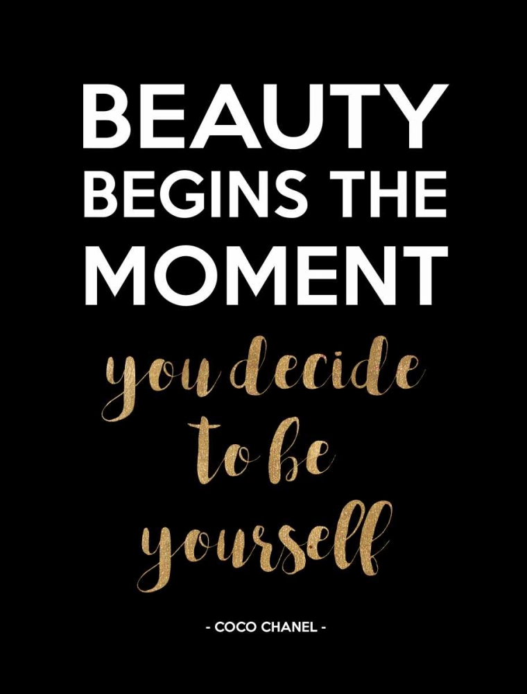 Be Yourself, Gold art print by Z Studio for $57.95 CAD