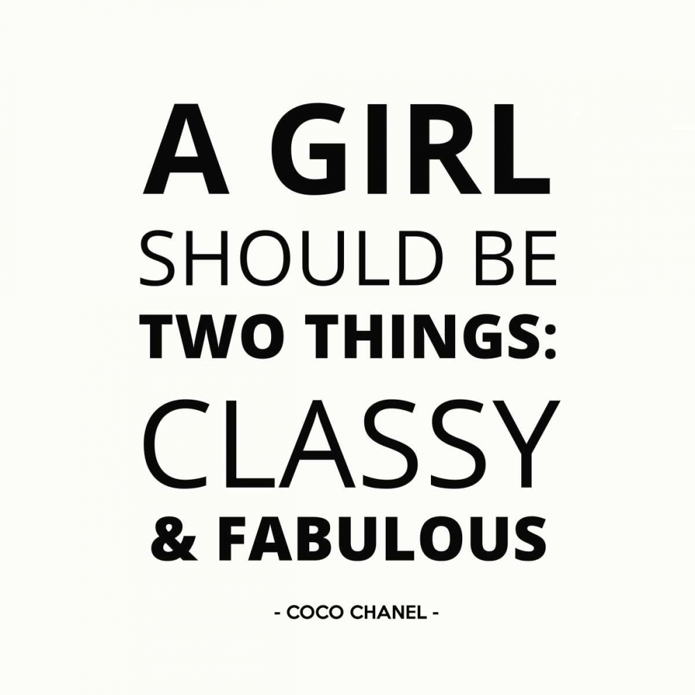 A Girl Should be 2 Things art print by Z Studio for $57.95 CAD